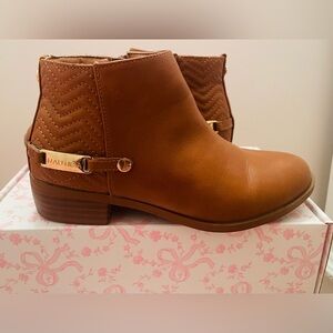 Nautica Girls Brown Ankle Boots
